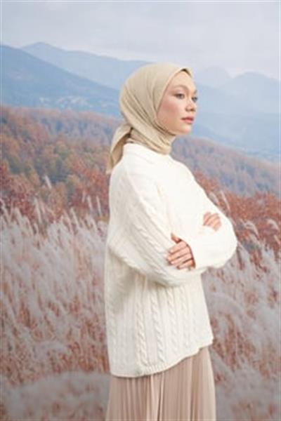 Armanda Cotton Monogram Eşarp