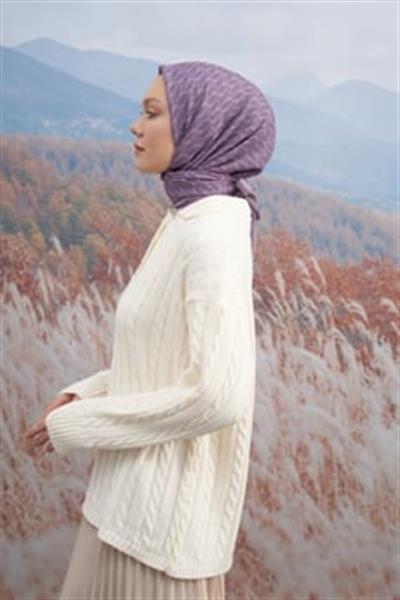 Armanda Cotton Monogram Eşarp