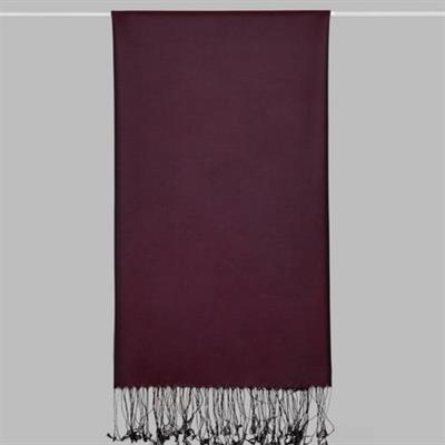 Armanda İpek Şal -Siyah Bordo