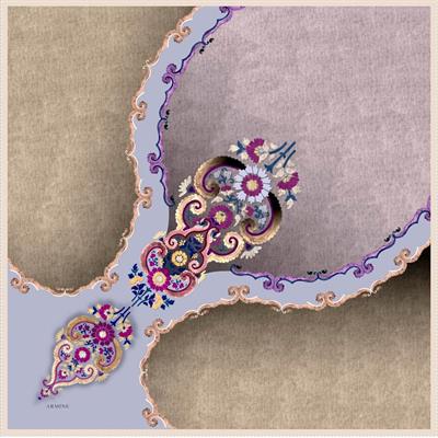 Armine % 100 İpek - Twill Eşarp