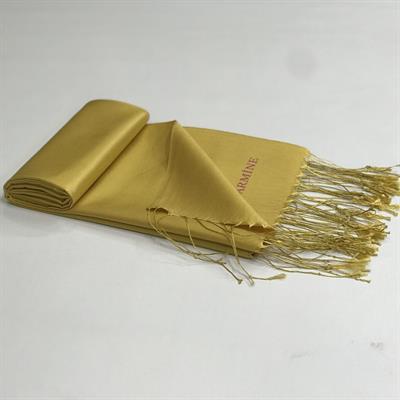 Armine İpek Şal - Koyu Gold