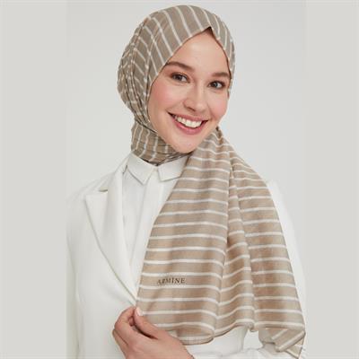Armine Modal İpek Şal Bej