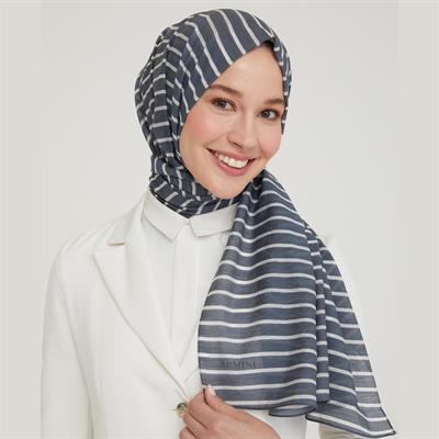 Armine Modal İpek Şal Füme