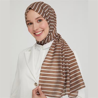 Armine Modal İpek Şal Kahve