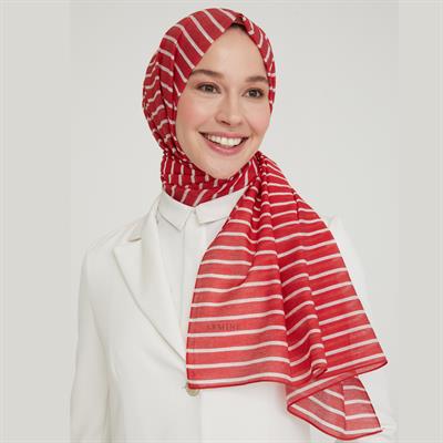 Armine Modal İpek Şal Kırmızı