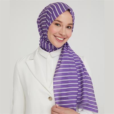 Armine Modal İpek Şal Mor