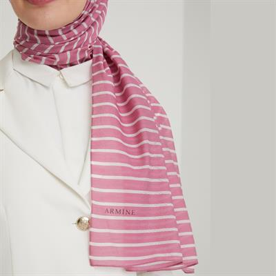 Armine Modal İpek Şal Pembe