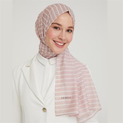 Armine Modal İpek Şal Pudra
