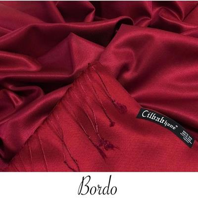 Cilbab Hane İpek Şal - Bordo