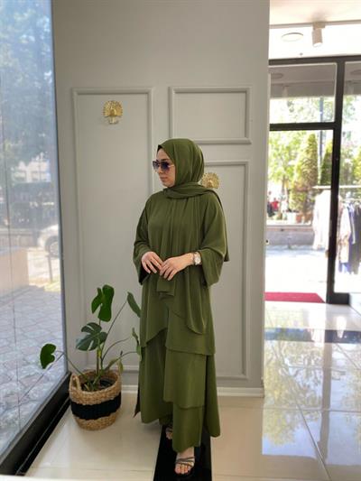 İslambol Ala Katlı Takım Haki Yeşil
