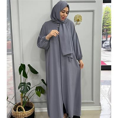 İslambol Ala Namaz Elbisesi Gri