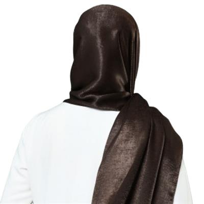 Levidor Bambu İpeği Abiye Şal Acı Kahve