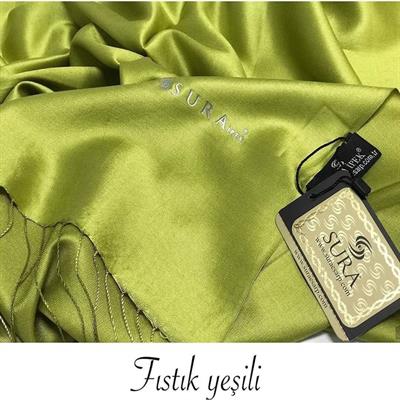 Sura İpek Şal - Fıstık Yeşili