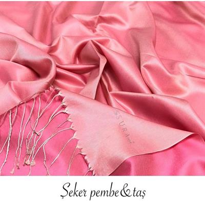 Sura İpek Şal - Pembe Taş