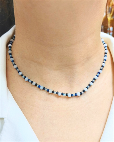 Kyanit Topaz Akuamarin Kolye
