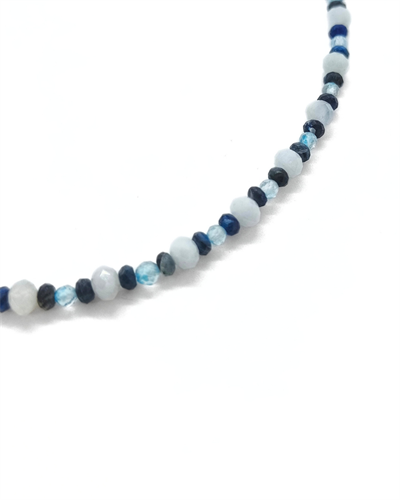 Kyanit Topaz Akuamarin Kolye