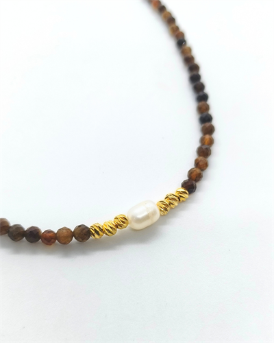 Granat (lal) Kolye 4 mm - Güç, Tutku, Aşk ve Güven Enerjisi