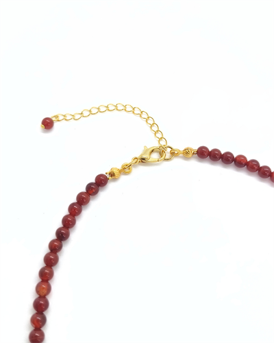 Karnelyan Akik Kolye - Kararlılık, Nazar Kalkanı ve Stresle Baş Etme- 4 mm