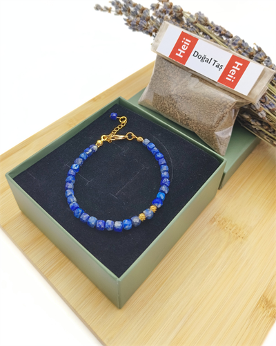 Lapis Lazuli Bileklik 4 mm - Frekansınızı Yükseltin, Hitabetinizi Güçlendirin
