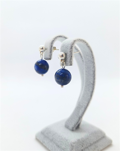 Lapis Lazuli Küpe 925 Ayar Gümüş