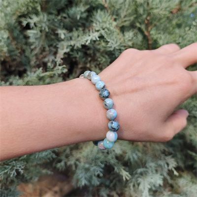 Larimar Bileklik 8 mm - Sükunet ve Huzur