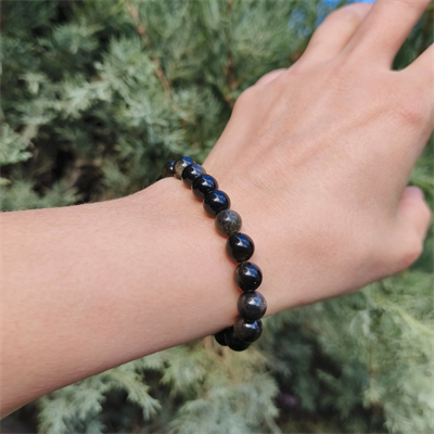 Obsidyen Bileklik 8 mm  - Özgürleşin, Kendinizi Fark Edin