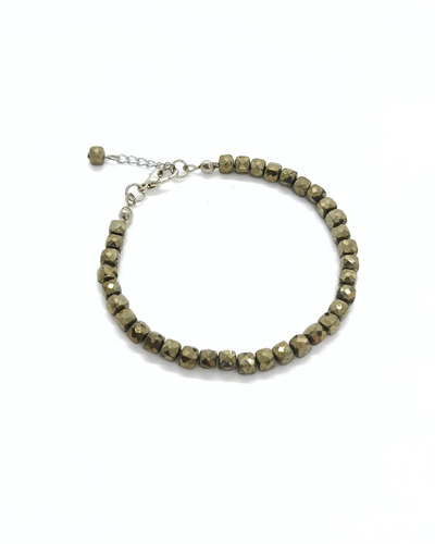 Pirit Bileklik - 4 mm Faset Kesim