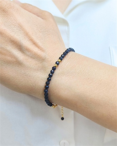Safir Bileklik - 3 mm Faset Kesim