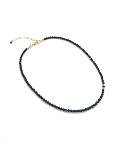 Safir Kolye - 3 mm Faset Kesim