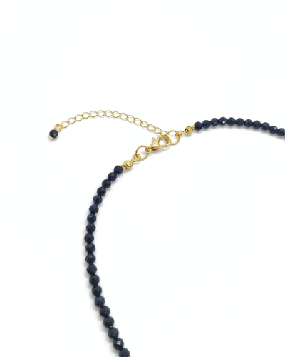 Safir Kolye - 3 mm Faset Kesim