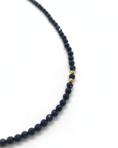 Safir Kolye - 3 mm Faset Kesim
