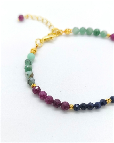 Safir Zümrüt ve Yakut - Zarafet, Öz Sevgi, Aşk ve Tutku 4mm