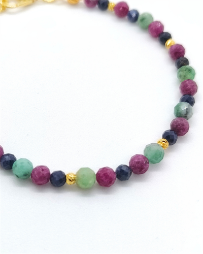 Safir Zümrüt ve Yakut - Zarafet, Öz Sevgi, Aşk ve Tutku 4mm