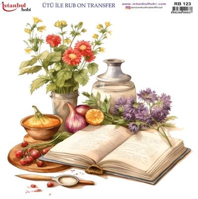 ÜTÜ İLE RUB ON TRANSFER  RB 123  30x30 cm