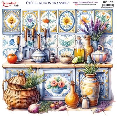 ÜTÜ İLE RUB ON TRANSFER RB 132  30 X 30 cm