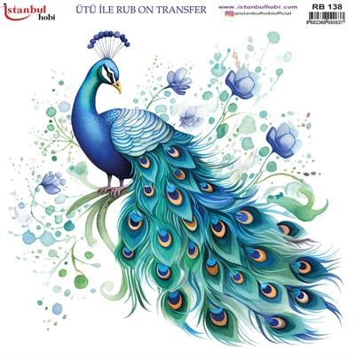 ÜTÜ İLE RUB ON TRANSFER  RB138  30 X 30 cm