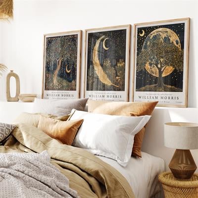 3'lü William Morris Gece