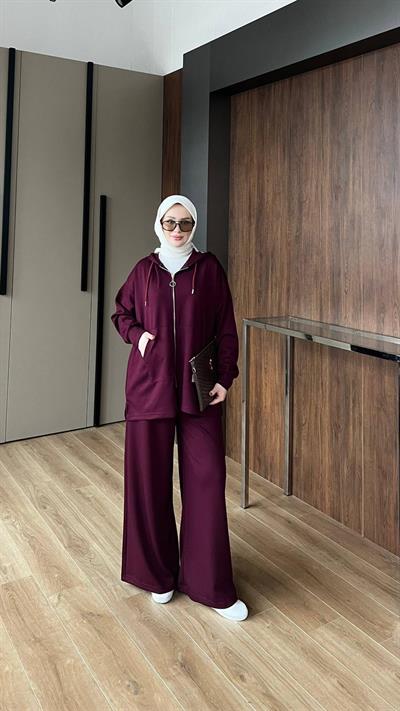 OYSHO LİNA FERMUARLI MÜRDÜM TAKIM