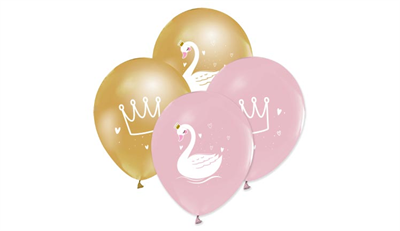 Kuğu Baskılı Balon 12 Adet 