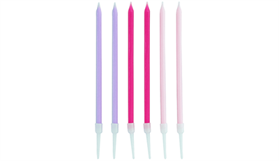 Pembe Düşler Karışık Mum 6 lı