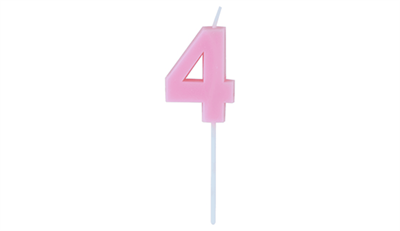 Rakam 4 Pudra Pembe