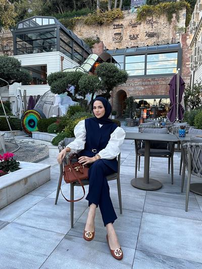 Asiâ Yelekli Takım Lacivert