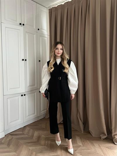 Asiâ Yelekli Takım Siyah