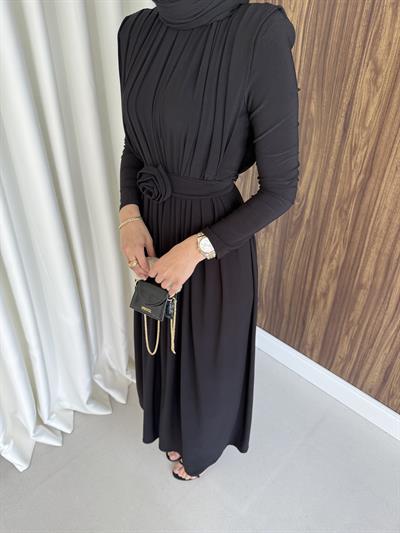 Aslı elbise siyah