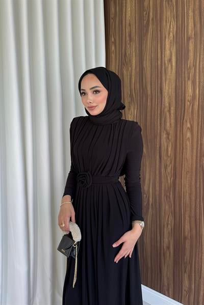 Aslı elbise siyah