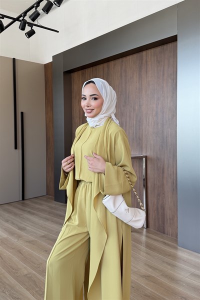 Parta Pantalonlu Takım Yağ yeşili
