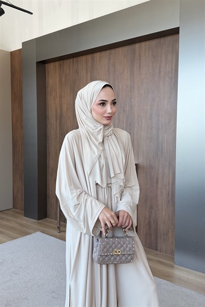 Saliha Pantolonlu Takım Bej