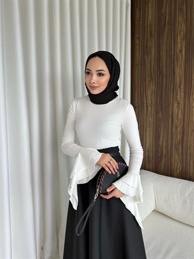 Sara bluz Beyaz