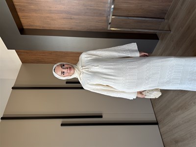 Serenay Elbise Bej Krem
