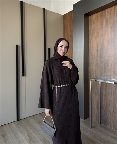 Serenay Elbise Kahverengi